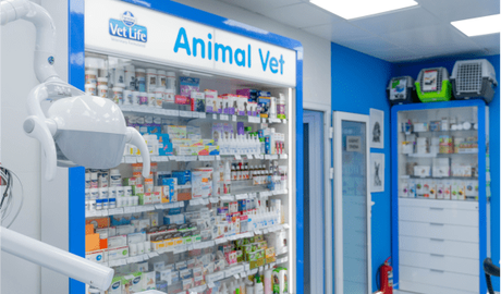 Аптека в ветеринарной клиники | Animal Vet Торговое оборудование для зооветцентра